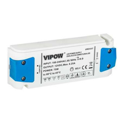 Alimentator banda LED Vipow 12V 6.25A 75W foto