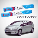 Cumpara ieftin Ștergătoare Ford S-Max Mk1 WA6 2006-2009 | Set Față Flat Premium &ndash; TeamCar&reg;
