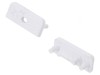 Obturator Alb pentru Profile LED cu Orificiu - 20 Buc ABS