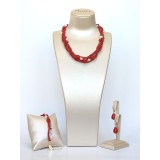 Set Muse din coral de bambus și perle