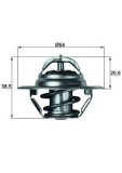 Termostat lichid racire Alfa Romeo Giulia; Buick Skylark; Cadillac Seville; Chevrolet Beretta; Fiat 111900; Innocenti Mini; Isuzu Gemini; Jeep