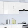 VidaXL Dulap de bucatarie &quot;Kalmar&quot; din lemn prelucrat alb lucios 853579