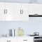 vidaXL Dulap de bucatarie &quot;Kalmar&quot; din lemn prelucrat alb lucios 853579