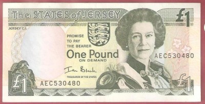 INSULA JERSEY 1 POUND . UNC. foto