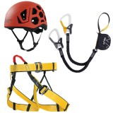 Set Via Ferrata Singing Rock Packet Ferrata M (52-58cm), Ham, Lonja, Casca Alpinism