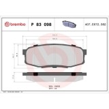Placute frana Hyundai Xg Saloon 09.00-12.05; Lexus Lx ( J2) 08.07-; Toyota Land Cruiser 200 ( J2) 08.07-, Sequoia ( K3 K4) 05.00-10.07, Sequoia ( K6)