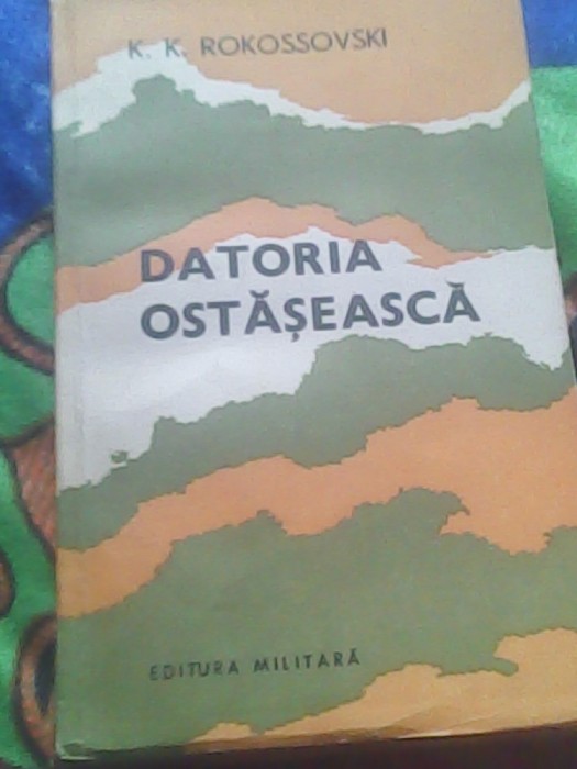 Datoria ostaseasca-K.K.Rokossovski