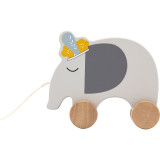 Tryco Wooden Elephant Pull-Along Toy jucarie din lemn 10m+ 1 buc