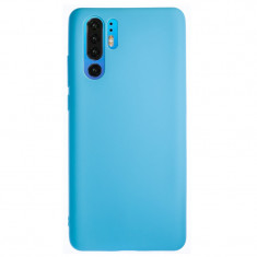 Husa Silicon Slim Huawei P30 Pro Albastru Mat foto