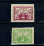 Cehoslovacia 1919 - Marci Expres, serie nestampilata