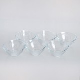 Set 6 boluri din sticla pentru aperitive