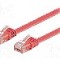 Cablu patch cord, Cat 6, lungime 3m, U/UTP, Goobay - 96418
