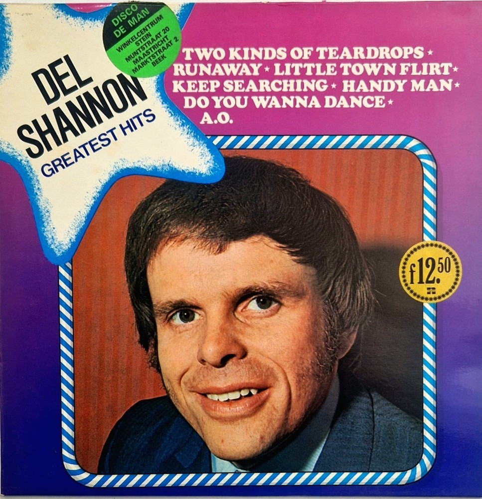 洋楽 Delano CDS Del Shannon ‎– Greatest Hits _ NM / NM vinil, LP, disc muzica pop