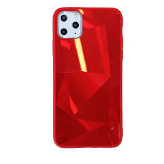 Huse telefon cu textura diamant Iphone 11 Pro , Rosu