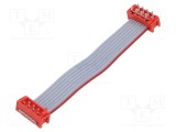 Cablu panglică cu conectori P.cablu-bandă: 1,27mm PIN: 8 2x4