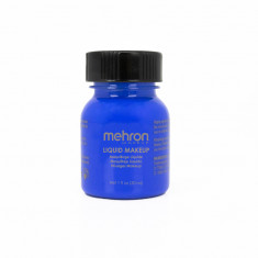 Machiaj lichid profesional pentru pleoape, ten și bodypainting, long-lasting, Liquid Makeup Mehron®, 30ml - 105 Blue