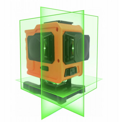 Nivela Laser Verde 3D Criano Multilinie 3x360&amp;deg;, 15 m, Li-Ion, 3D foto