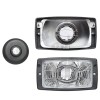 Far Universal, Tip bec H4, omologare ECE, fara lampa de stationare,rectagular , 184x102x88mm, Stanga , Dreapta, Aftermarket