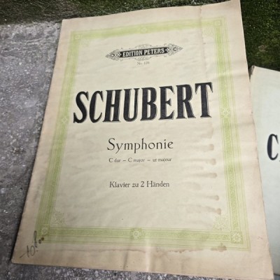 Schubert, Symphonie, Klavier zu 2 Handen partitura foto