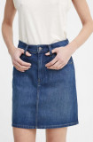Cumpara ieftin G-Star Raw fusta jeans culoarea albastru marin, mini, drept