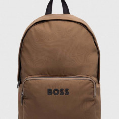 BOSS rucsac bărbați, culoarea maro, mare, cu imprimeu 50511918