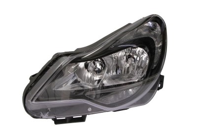 Far Opel Corsa D, 01.2011-12.14, Electric, tip bec H1+H7+PY24W, omologare ECE, cu motoras, negru, 1216646; 95510689, Stanga, marca DEPO foto