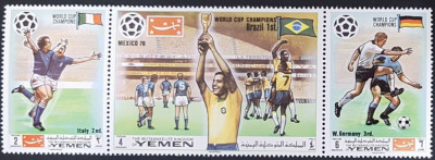 YEMEN, FOTBAL 1970 - SERIE COMPLETĂ MNH foto