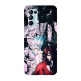 Husa compatibila cu Oppo Find X5 Pro, Viceversa, model Stone wars Dr Stone, Silicon, TPU, Transparent, Carcasa