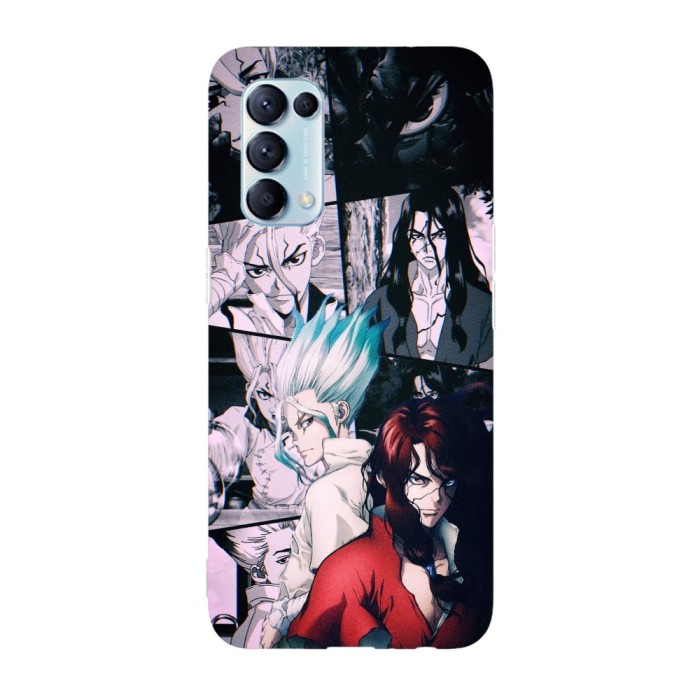 Husa compatibila cu Oppo A54s, Viceversa, model Stone wars Dr Stone, Silicon, TPU