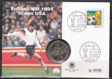 Germania 1994 - CM de fotbal - SUA, FDC Numis