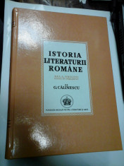ISTORIA LITERATURII ROMANE DE LA ORIGINI PANA IN PREZENT - G. CALINESCU - editie facsimil foto