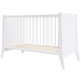 Cumpara ieftin Patut copii din lemn Hubners Cosmo 120x60 cm alb