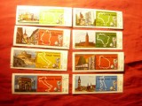 Serie mica Yemen YAR 1970 Campionatele Mondiale Fotbal - 8 val. stamp., Stampilat
