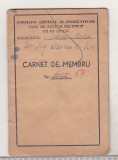 Bnk div CC al Sindicatelor , casa de ajutor reciproc - carnet de membru 1969