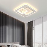Lustra LED cu telecomanda NOLUX 120W, Patrata, lumina Rece/Calda/Neutra, Dimabila, Alb ModernLight Concept