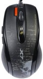 MOUSE A4tech, gaming, cu fir, USB, optic, 3000 dpi, butoane/scroll 4/1, buton selectare viteza, negru, &quot;F5-BK&quot; (timbru verde 0.18 lei)