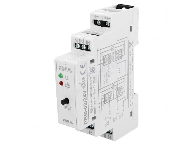 Releu Bistabil pentru Instalații NO 16A IP20 PBM-02/24V