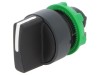Comutator Rotativ 22mm 3 Pozitii Negru