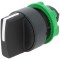 Comutator Rotativ 22mm 3 Pozitii Negru
