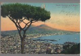 CPIB 23921 CARTE POSTALA - NAPOLI. PANORAMA S. MARINO, ITALIA, CIRCULATA, 1914, STAMPILE, TIMBRU