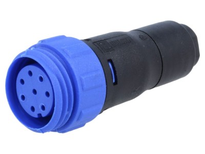 Conector circular mamă 8 pini IP68 foto