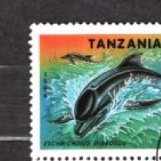 TANZANIA 1994 - FAUNA. BALENA CENUSIE. TIMBRU STAMPILAT, SA29
