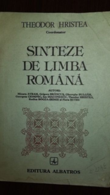 Sinteze de limba romana-Teodor Hristea