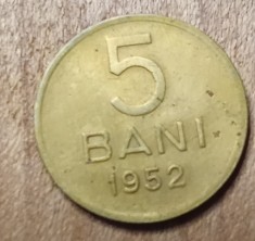 A. Romania RPR 5 bani 1952 foto