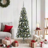 vidaXL Brad de Crăciun artificial Verde 150 cm PVC