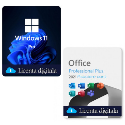 Pachet Windows 11 Professional Retail + Office 2021 Professional Plus Binding foto