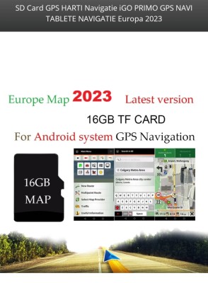 SD Card GPS HARTI Navigatie iGO PRIMO GPS NAVI TABLETE NAVIGATIE GPS Europa 2023 foto