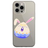 Husa personalizata apple iphone 14 pro max, happy egg