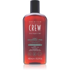American Crew 3 in 1 Chamimile + Pine șampon, balsam și gel de duș 3 &icirc;n 1 pentru barbati 450 ml