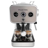 Espressor manual Russell Hobbs Distinction Titanium 26452-56, 1350 W, 1 L, 15 Bari, Argintiu